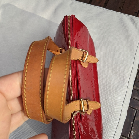 Louis Vuitton  bags vernis Tote Bag Rosewood red champagne - Picture 8 of 13